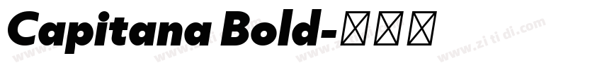 Capitana Bold字体转换